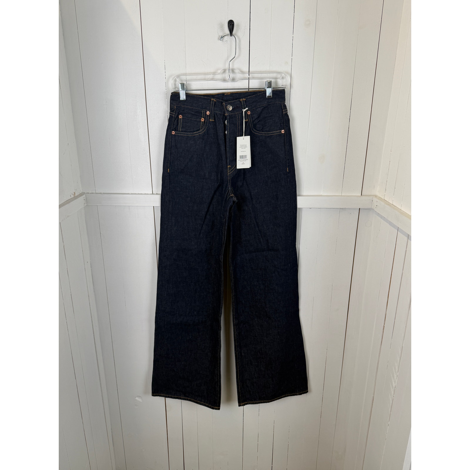 Buck Mason Wide-Leg Blue Denim Jeans Size 24 Womenâs